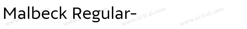 Malbeck Regular字体转换